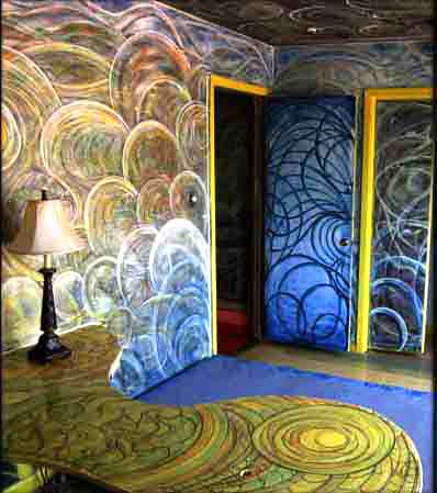 picture of inside the austin home of local austin texas artist